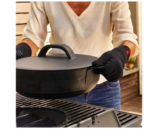 Аксессуар для барбекю Weber жаростійкі перчатки, L/XL (6670), изображение 4 Аксессуар для барбекю Weber жаростійкі перчатки, L/XL (6670), изображение 4