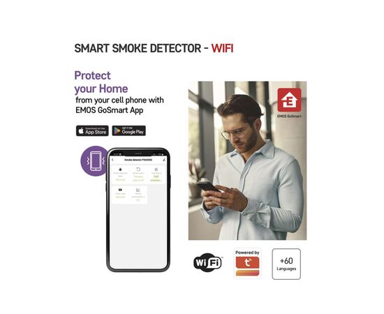 Датчик дыма EMOS P56500S ZigBee (P56500S), изображение 11 Датчик дыма EMOS P56500S ZigBee (P56500S), изображение 11