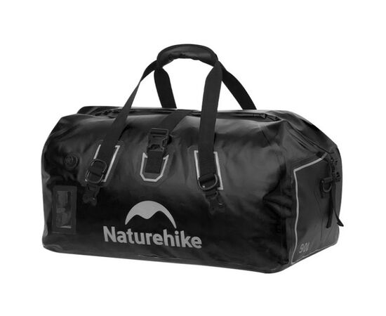 Дорожня сумка Naturehike Водонепроникна CNK2450XB015, 90 л, чорна (6975641883753)