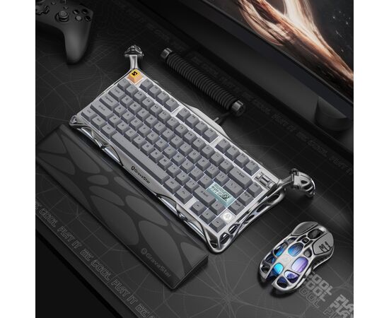 Клавіатура GravaStar Mercury K1 Pro TKL Wireless/Bluetooth/USB UA Grey (GSK1PRO_GRY), зображення 10 Клавіатура GravaStar Mercury K1 Pro TKL Wireless/Bluetooth/USB UA Grey (GSK1PRO_GRY), зображення 10