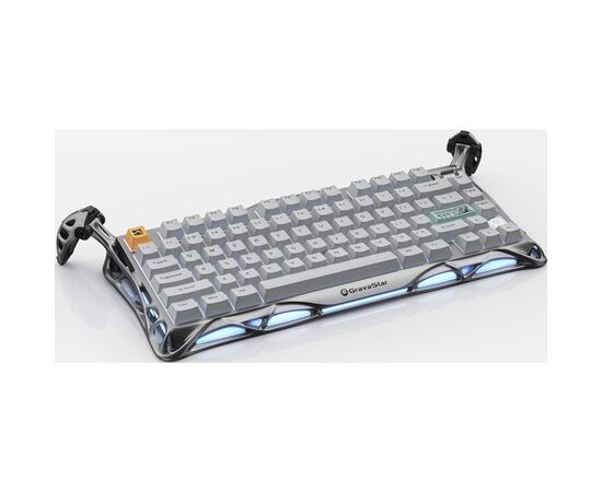 Клавіатура GravaStar Mercury K1 Pro TKL Wireless/Bluetooth/USB UA Grey (GSK1PRO_GRY), зображення 2 Клавіатура GravaStar Mercury K1 Pro TKL Wireless/Bluetooth/USB UA Grey (GSK1PRO_GRY), зображення 2