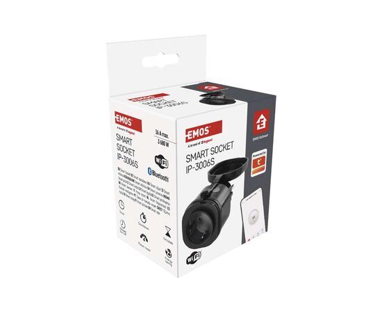 Умная розетка WIFI P5532 GoSmart, IP44 EMOS (P5532), изображение 10 Умная розетка WIFI P5532 GoSmart, IP44 EMOS (P5532), изображение 10