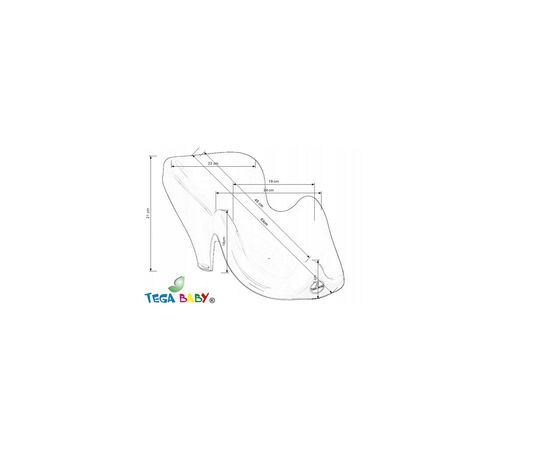 Гірка для купання Tega Baby антиковзка Bunny mint (KR-003-105), зображення 2