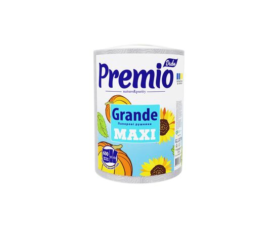 Бумажные полотенца Диво Grande Maxi 2 слоя 600 отрывов 1 рулон (4820003838860)