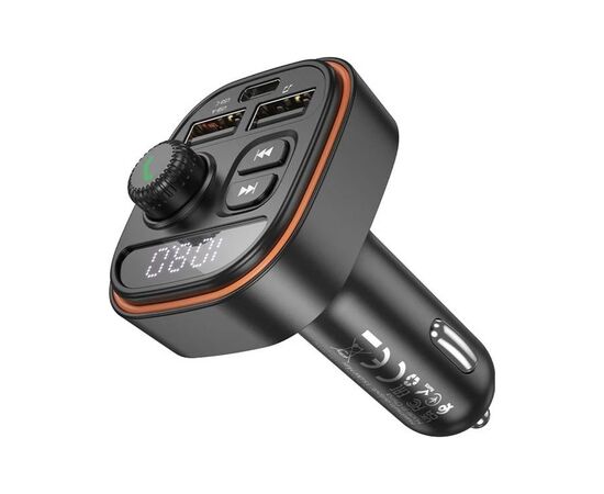 FM модулятор BOROFONE BC59, Black, Box, изображение 2 FM модулятор BOROFONE BC59, Black, Box, изображение 2