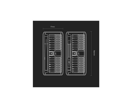 Отвертка Xiaomi JIMIHOME 30in1 Black (JM-GNT30), изображение 4 Отвертка Xiaomi JIMIHOME 30in1 Black (JM-GNT30), изображение 4