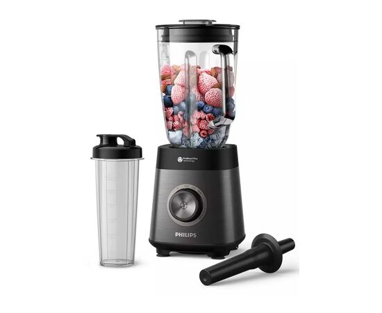 Блендер Philips стаціонарний Series 5000, 1200Вт, чаша-2000мл, скло, склянка в ко (HR3041/00)