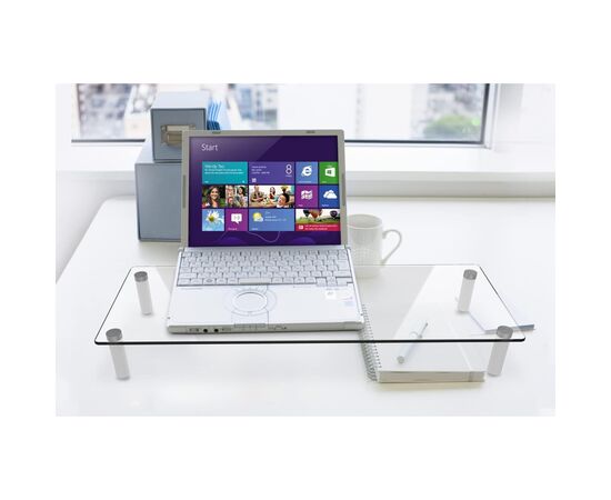 Подставка для монитора Digitus Universal glass Monitor Riser (DA-90358), изображение 4 Подставка для монитора Digitus Universal glass Monitor Riser (DA-90358), изображение 4