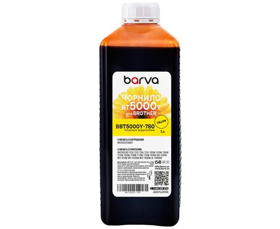 Чернила Barva Brother BT5000Y 1 л (BBT5000Y-780)