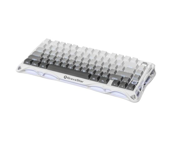 Клавіатура GravaStar Mercury K1 TKL Wireless/Bluetooth/USB UA White (GSK1_GWHT), зображення 2 Клавіатура GravaStar Mercury K1 TKL Wireless/Bluetooth/USB UA White (GSK1_GWHT), зображення 2