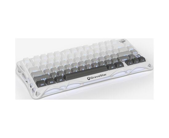 Клавіатура GravaStar Mercury K1 TKL Wireless/Bluetooth/USB UA White (GSK1_GWHT), зображення 3 Клавіатура GravaStar Mercury K1 TKL Wireless/Bluetooth/USB UA White (GSK1_GWHT), зображення 3