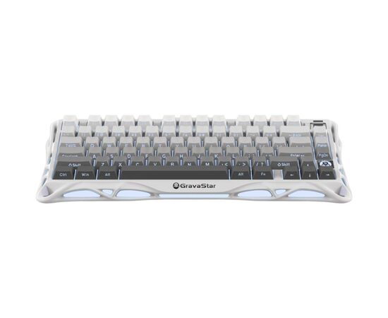 Клавиатура GravaStar Mercury K1 TKL Wireless/Bluetooth/USB UA White (GSK1_GWHT)