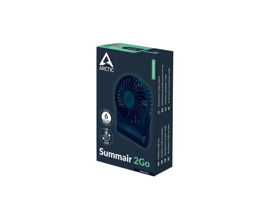Вентилятор Arctic USB-C SUMMAIR 2GO DARK BLUE (AEBRZ00028A), изображение 4 Вентилятор Arctic USB-C SUMMAIR 2GO DARK BLUE (AEBRZ00028A), изображение 4