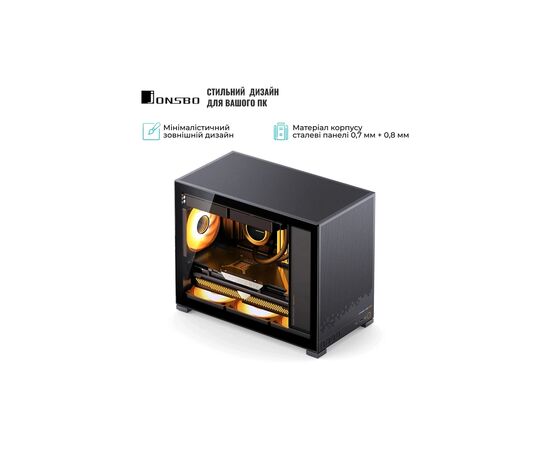 Корпус JONSBO D32 STD Black, зображення 6 Корпус JONSBO D32 STD Black, зображення 6