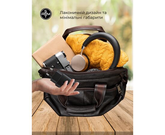 Зарядное устройство Armorstandart AR-TA800 25W USB-C + cable USB-C to Lightning black (ARM77721), изображение 3 Зарядное устройство Armorstandart AR-TA800 25W USB-C + cable USB-C to Lightning black (ARM77721), изображение 3