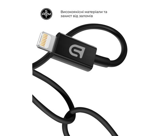 Зарядное устройство Armorstandart AR-TA800 25W USB-C + cable USB-C to Lightning black (ARM77721), изображение 4 Зарядное устройство Armorstandart AR-TA800 25W USB-C + cable USB-C to Lightning black (ARM77721), изображение 4