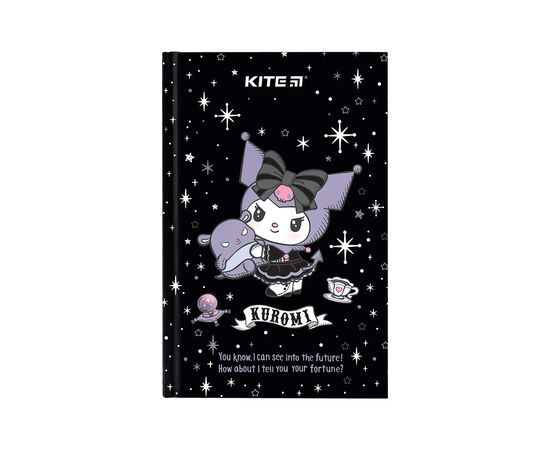 Блокнот Kite А6 Kuromi, тверда обкладинка, 80 аркушів, клітинка (HK24-199-1)