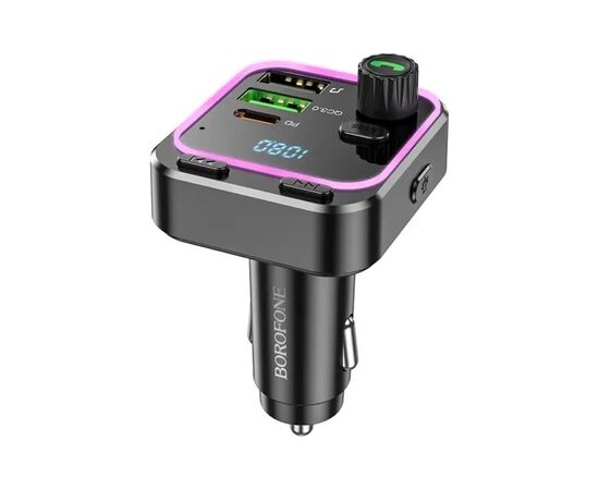 FM модулятор BOROFONE BC53, Black, Box, изображение 3 FM модулятор BOROFONE BC53, Black, Box, изображение 3