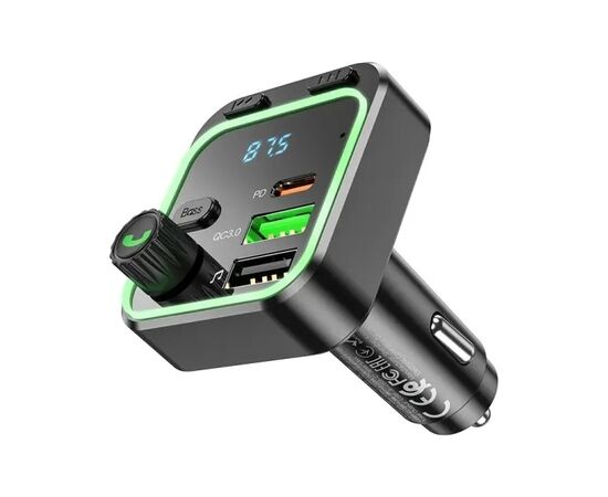 FM модулятор BOROFONE BC53, Black, Box, изображение 4 FM модулятор BOROFONE BC53, Black, Box, изображение 4