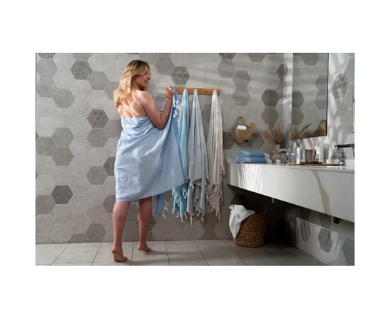 Полотенце Ardesto SPA 90х170см 100% хлопок, синий (ART2690BL), изображение 4 Полотенце Ardesto SPA 90х170см 100% хлопок, синий (ART2690BL), изображение 4