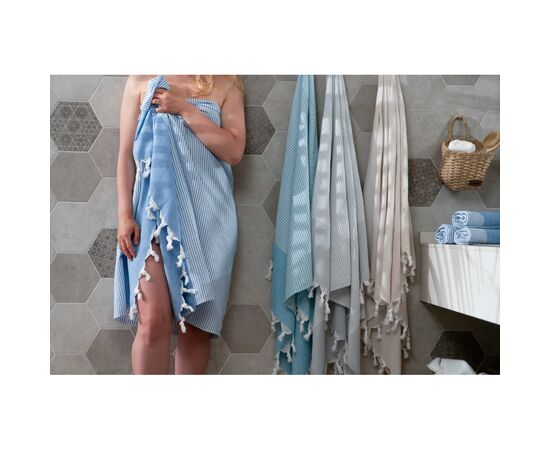 Полотенце Ardesto SPA 90х170см 100% хлопок, синий (ART2690BL), изображение 8 Полотенце Ardesto SPA 90х170см 100% хлопок, синий (ART2690BL), изображение 8