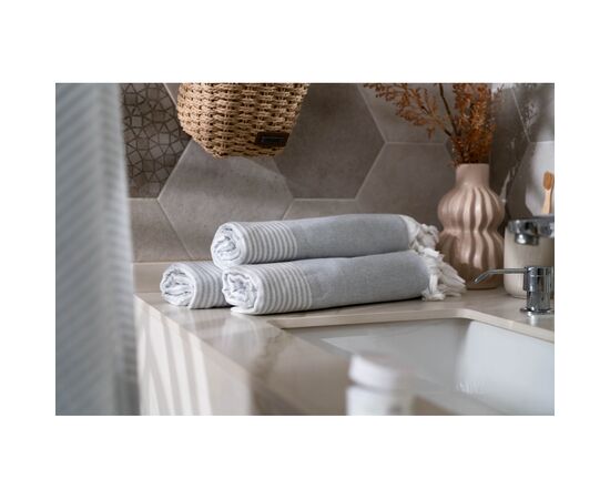 Полотенце Ardesto SPA 90х170см 100% хлопок, серый (ART2690GR), изображение 11 Полотенце Ardesto SPA 90х170см 100% хлопок, серый (ART2690GR), изображение 11