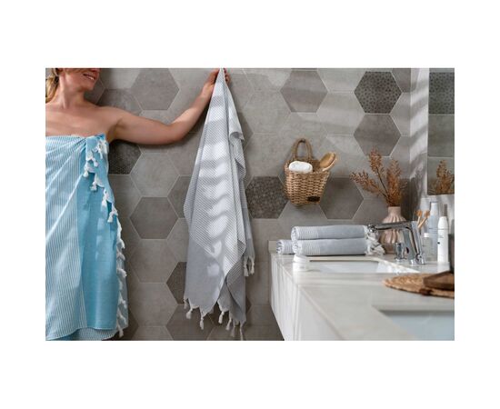 Полотенце Ardesto SPA 90х170см 100% хлопок, серый (ART2690GR), изображение 12 Полотенце Ardesto SPA 90х170см 100% хлопок, серый (ART2690GR), изображение 12