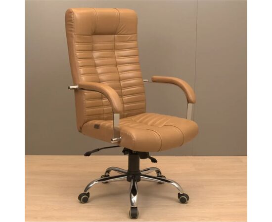 Офисное кресло Richman Хром П1 M-2 (Anyfix) Кожа Люкс комбо Какао (R00000049263)