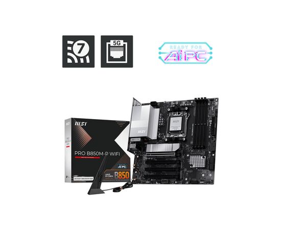 Материнская плата MSI PRO B850M-P WIFI, изображение 5 Материнская плата MSI PRO B850M-P WIFI, изображение 5