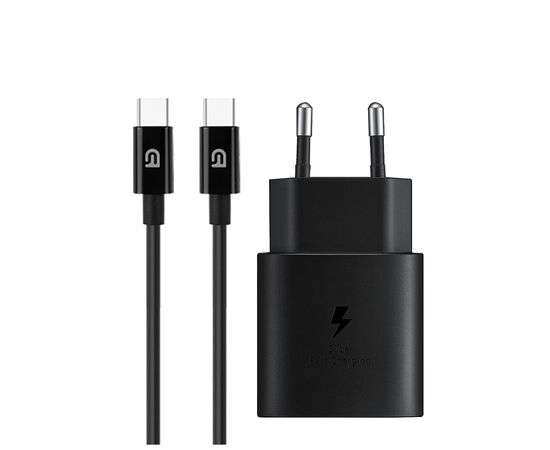 Зарядний пристрій Armorstandart AR-TA800 25W USB-C + cable USB-C to USB-C black (ARM77720)