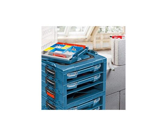 Ящик для инструментов Bosch Professional 14 відділень, регульовані перегородки, 357х316х72мм (1.600.A00.1S8), изображение 5 Ящик для инструментов Bosch Professional 14 відділень, регульовані перегородки, 357х316х72мм (1.600.A00.1S8), изображение 5