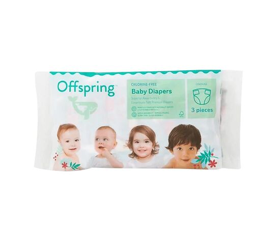 Подгузники Offspring розмір S, 3-6 кг, 3 шт. (DP-OI-FTT-S3P)