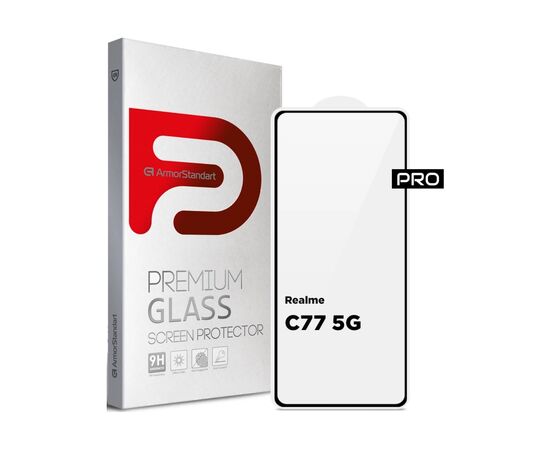 Стекло защитное Armorstandart Pro Realme C77 5G Black (ARM83562)