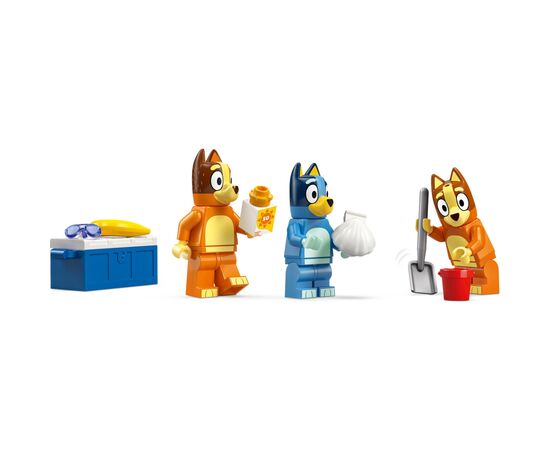 Конструктор LEGO Bluey Пляж и семейная поездка на автомобиле Блуи (11202), изображение 4 Конструктор LEGO Bluey Пляж и семейная поездка на автомобиле Блуи (11202), изображение 4