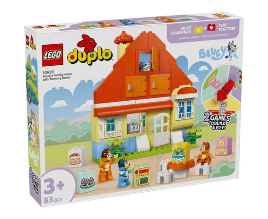 Конструктор LEGO DUPLO Bluey Семейный дом Блуи с игрой на запоминание (10459)