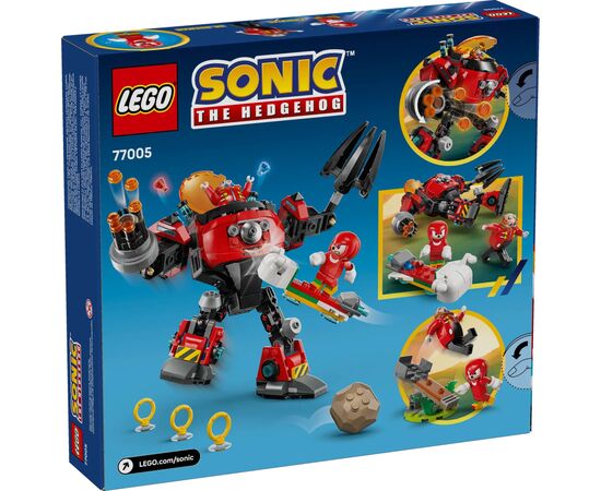 Конструктор LEGO Sonic Knuckles vs. Dr. Eggman Egg Crusher Mech (77005), зображення 2 Конструктор LEGO Sonic Knuckles vs. Dr. Eggman Egg Crusher Mech (77005), зображення 2