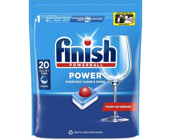 Таблетки для посудомоечных машин Finish All in 1 Max 20 шт. (5900627090215)