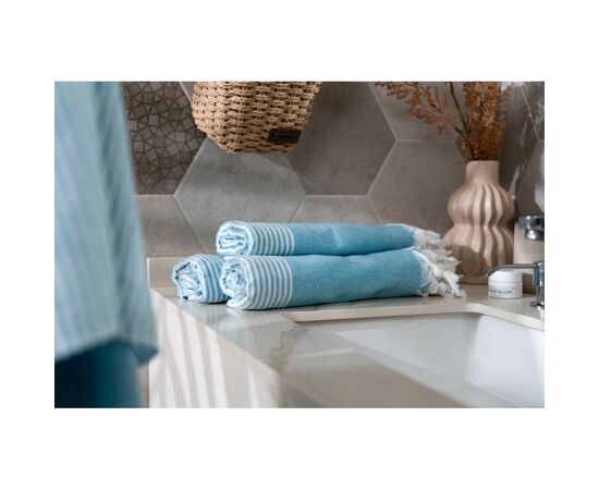 Полотенце Ardesto SPA 90х170 см 100% хлопок, аква (ART2690AQ), изображение 2 Полотенце Ardesto SPA 90х170 см 100% хлопок, аква (ART2690AQ), изображение 2