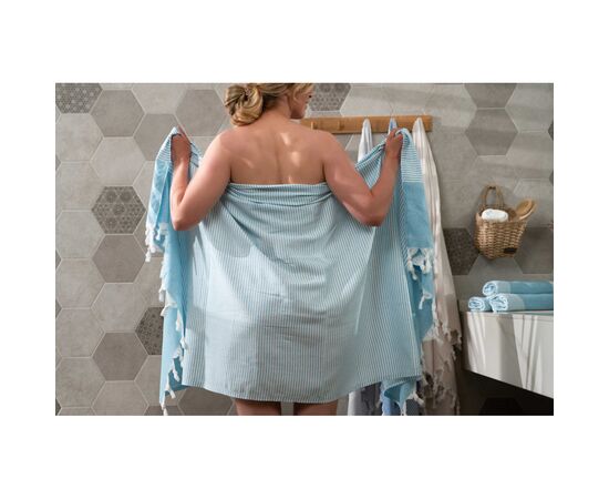 Полотенце Ardesto SPA 90х170 см 100% хлопок, аква (ART2690AQ), изображение 4 Полотенце Ardesto SPA 90х170 см 100% хлопок, аква (ART2690AQ), изображение 4