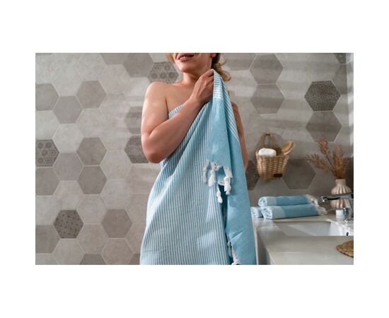 Полотенце Ardesto SPA 90х170 см 100% хлопок, аква (ART2690AQ), изображение 5 Полотенце Ardesto SPA 90х170 см 100% хлопок, аква (ART2690AQ), изображение 5