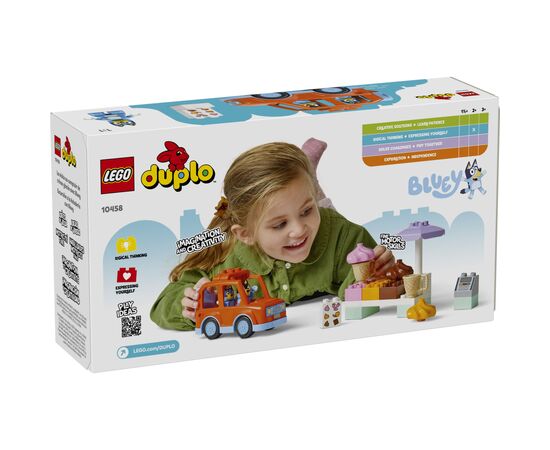 Конструктор LEGO DUPLO Bluey Подорож із морозивом із Блуї (10458), зображення 4 Конструктор LEGO DUPLO Bluey Подорож із морозивом із Блуї (10458), зображення 4