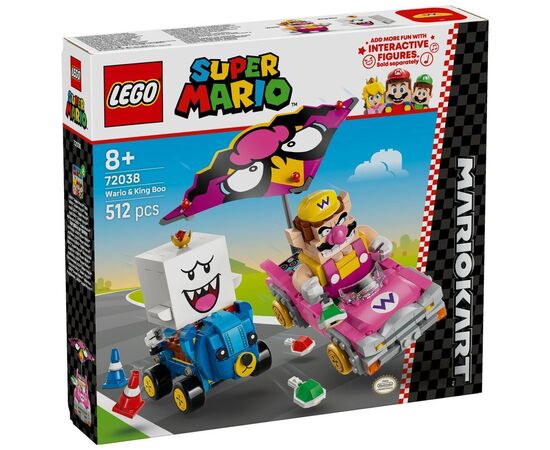 Конструктор LEGO Super Mario Mario Kart – Wario и King Boo (72038)