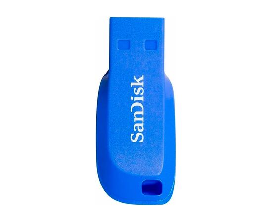 USB флеш накопичувач SanDisk 64GB Cruzer Blade Electric Blue USB 2.0 (SDCZ50C-064G-B35BE), зображення 2 USB флеш накопичувач SanDisk 64GB Cruzer Blade Electric Blue USB 2.0 (SDCZ50C-064G-B35BE), зображення 2