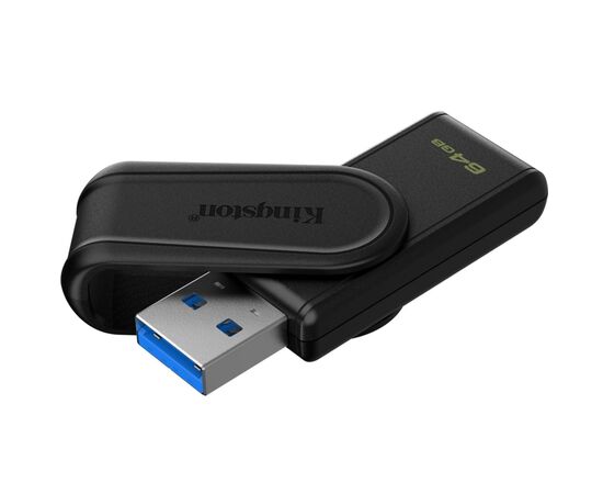 USB флеш накопичувач Kingston 64GB DataTraveler Exodia S Black USB 3.2 (DTXS/64GB), зображення 2