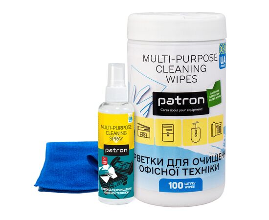 Универсальный чистящий набор Patron Spray for technique 100ml F3-009 +wipesF3-060 +microfi (CS-PN-BUNDL-16) Универсальный чистящий набор Patron Spray for technique 100ml F3-009 +wipesF3-060 +microfi (CS-PN-BUNDL-16)