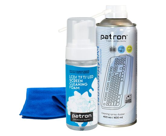 Универсальный чистящий набор Patron spray duster 400ml F3-020 +FoamF3-029 +microfi (CS-PN-BUNDL-9)