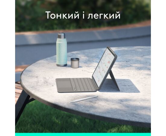Чехол для планшета Logitech Combo Touch for iPad Air 13-inch (M2) OXFORD GREY - US (L920-012618), изображение 10 Чехол для планшета Logitech Combo Touch for iPad Air 13-inch (M2) OXFORD GREY - US (L920-012618), изображение 10