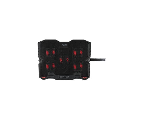 Подставка для ноутбука Xtrike ME FN-813 5 Fan, Red Led, 2 USB (FN-813), изображение 2 Подставка для ноутбука Xtrike ME FN-813 5 Fan, Red Led, 2 USB (FN-813), изображение 2