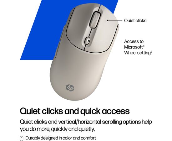 Мышка HP 400 Quiet Wireless/Bluetooth Maple (AZ7B6AA), изображение 10 Мышка HP 400 Quiet Wireless/Bluetooth Maple (AZ7B6AA), изображение 10