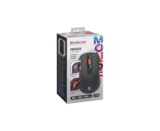 Мишка Defender Nexus MS195 Wireless Black (52195), зображення 7 Мишка Defender Nexus MS195 Wireless Black (52195), зображення 7